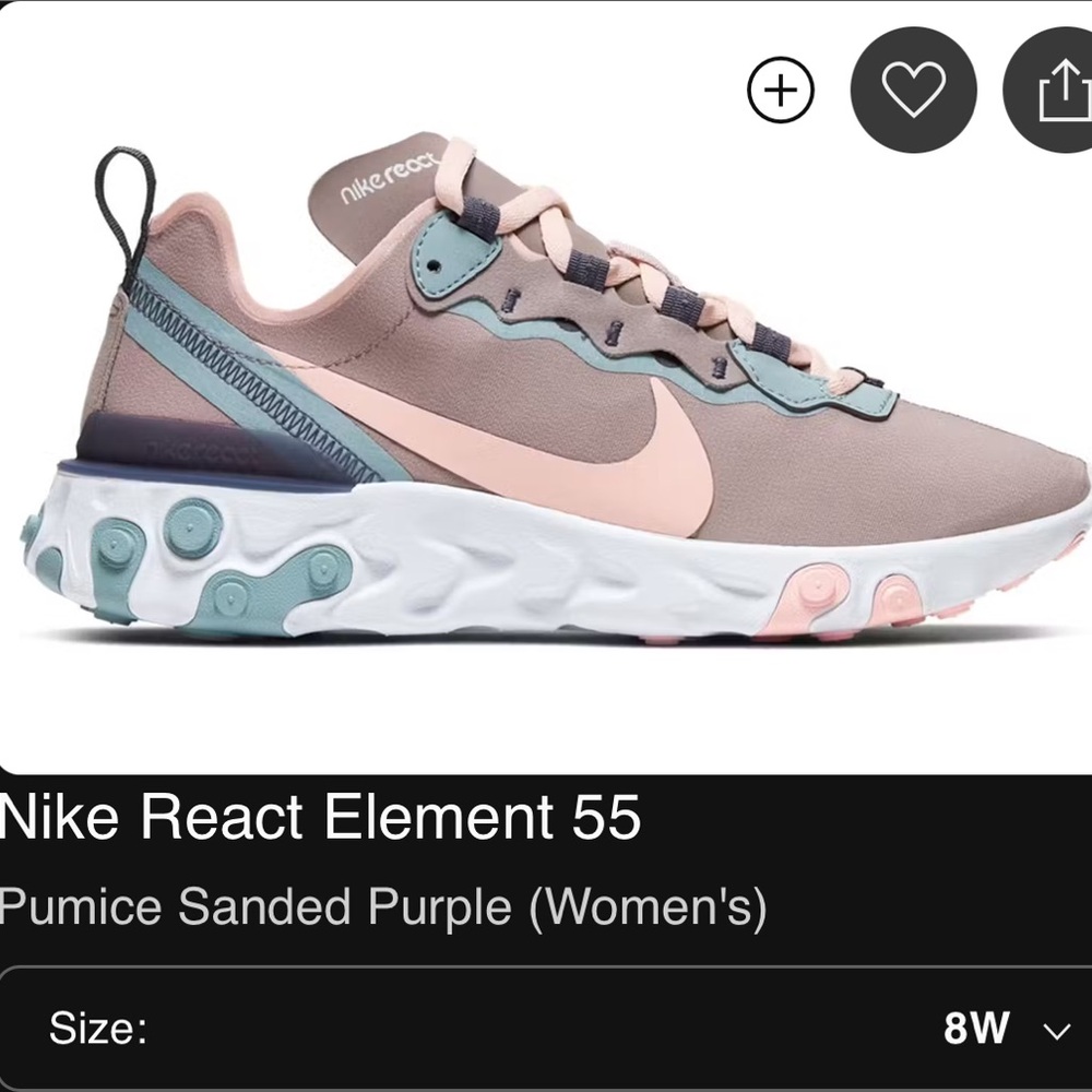 Nike React Element 55 - Pumice sanded purple